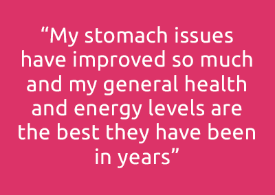 Stomach problems, bloating, pain and re flux