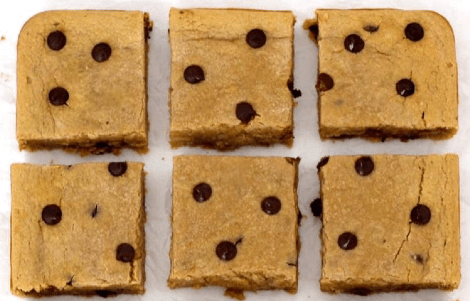 chocolate chip vegan blondies