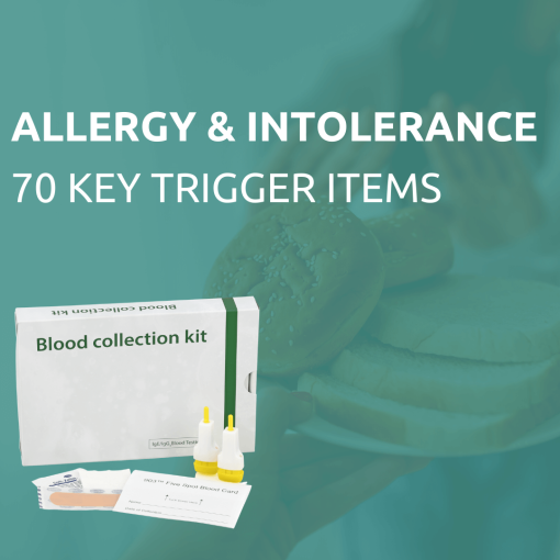 Allergy & intolerance test of 70 items