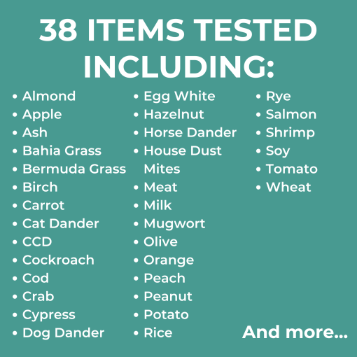 38 tests - Essential Allergy Test Couples