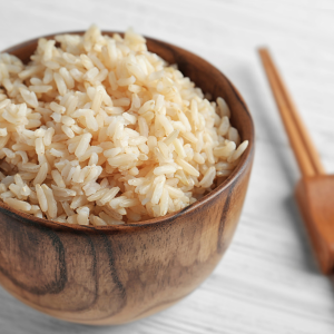 brown rice in a bowl